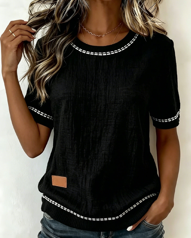 Essenza™ | Classic Round Neck Top