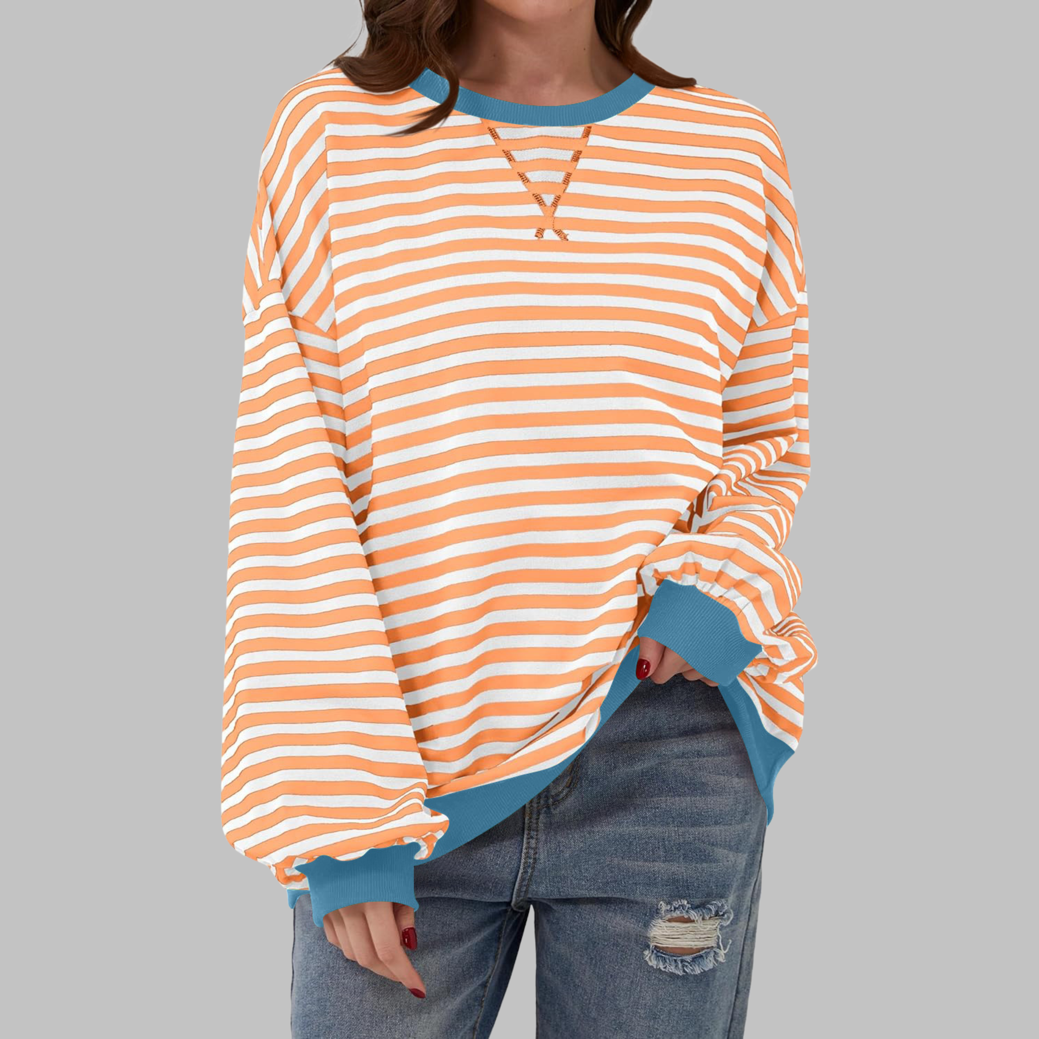 Virel Stripe Cloud Sweatshirt