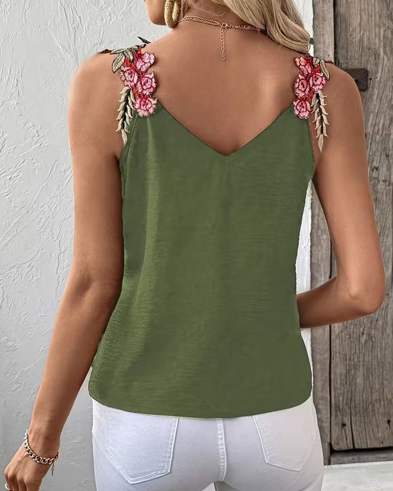 Women's Casual Floral Print Tank Top 🌸👚✨