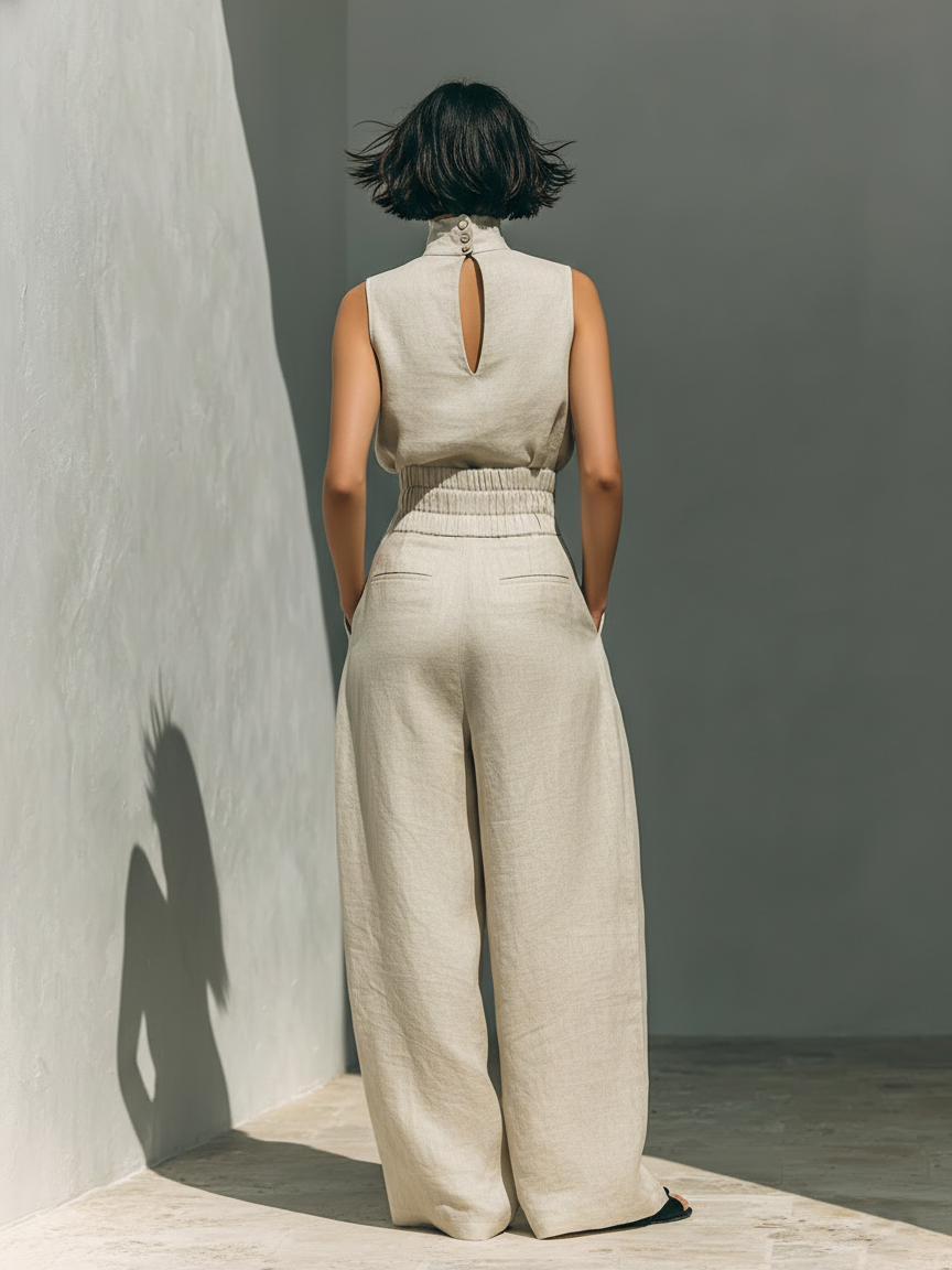 Linvara™ | Minimal Tank & Wide-Leg Set