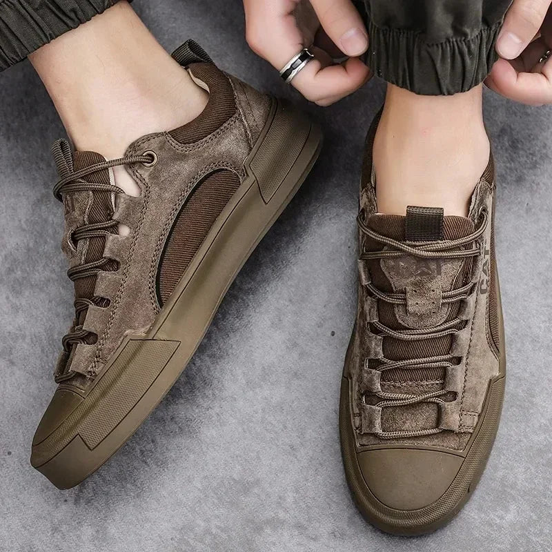 UrbanEdge - Leather Trainers