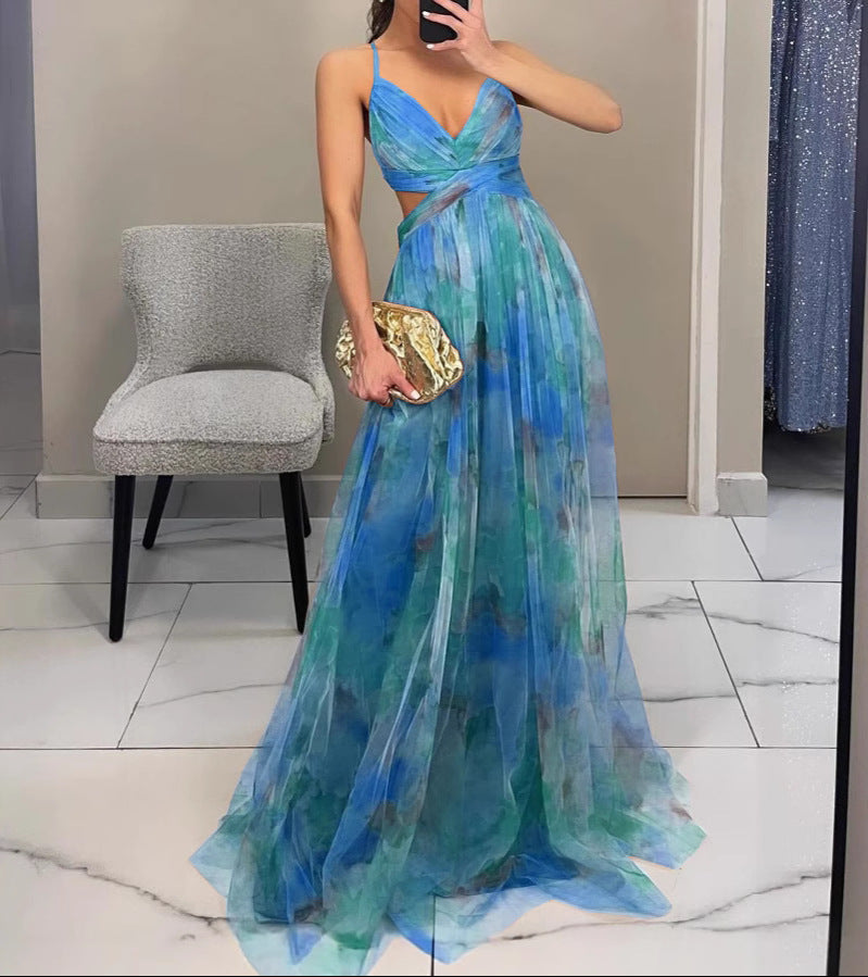DELACROIX | Floral Elegance Maxi Dress