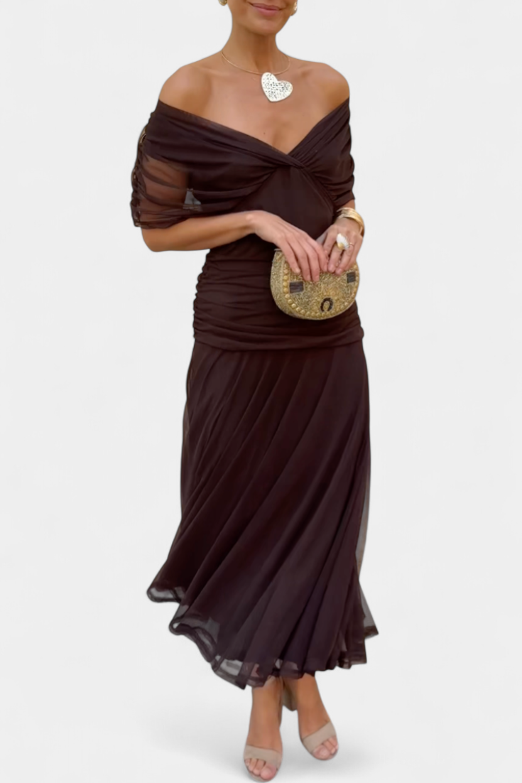 Alondra™ BloomVera Floral Maxi Dress with Elegant V-Neck