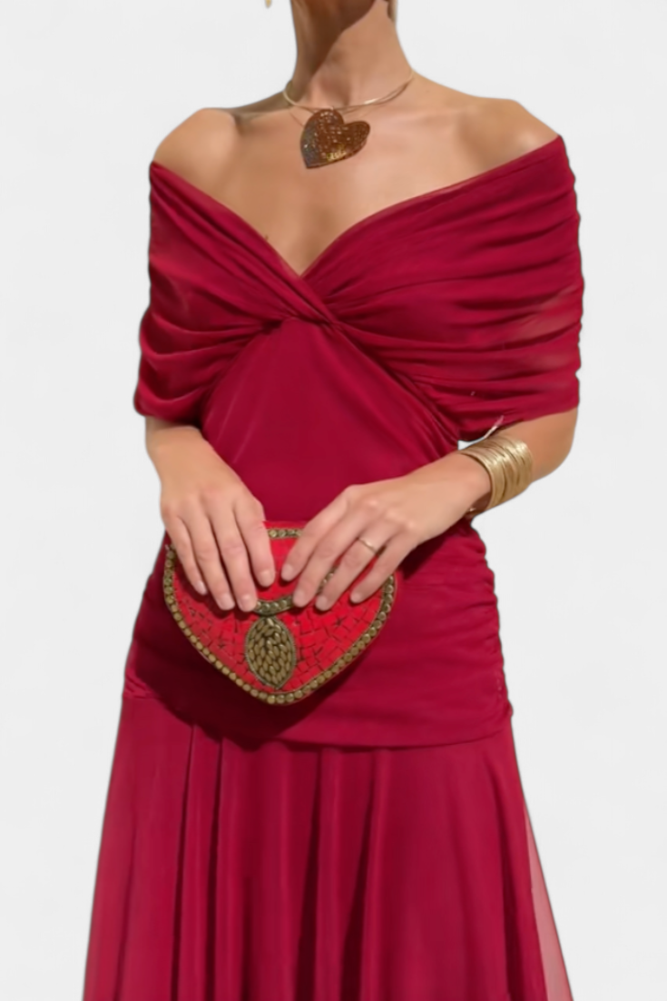 Alondra™ BloomVera Floral Maxi Dress with Elegant V-Neck