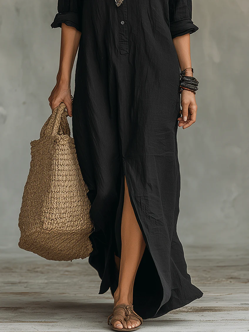 SAULE | Effortless Maxi Dress with a Flattering Silhouette for Versatile Everyday Wear