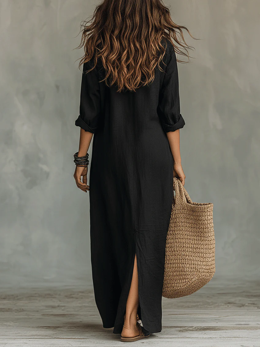 SAULE | Effortless Maxi Dress with a Flattering Silhouette for Versatile Everyday Wear