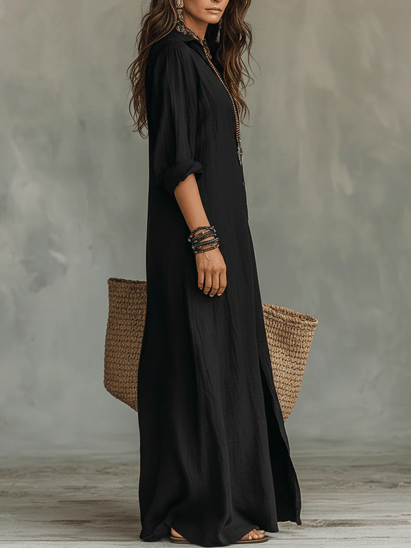 SAULE | Effortless Maxi Dress with a Flattering Silhouette for Versatile Everyday Wear