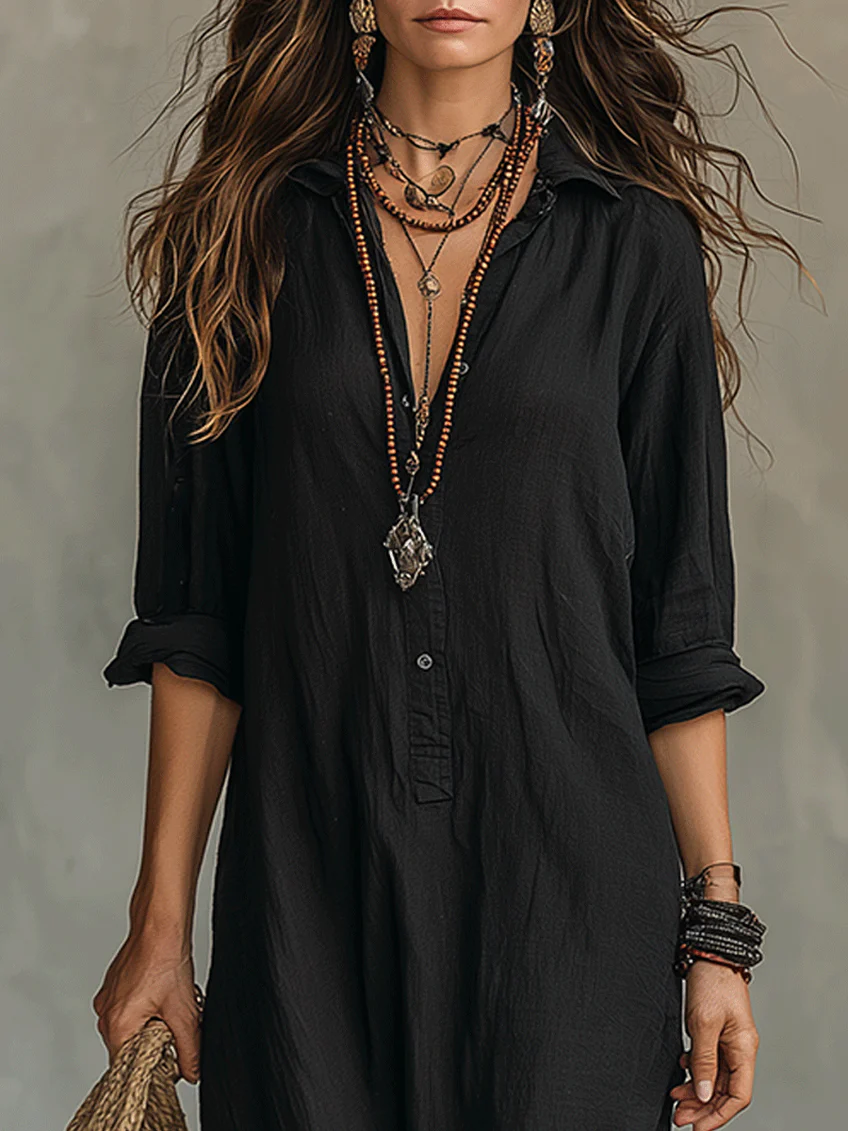SAULE | Effortless Maxi Dress with a Flattering Silhouette for Versatile Everyday Wear
