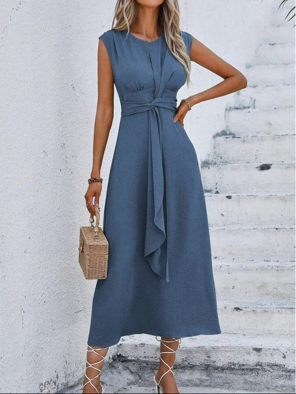 Eva - Sleeveless Belted Dress