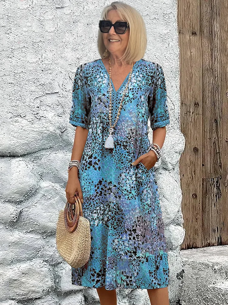 Vibrant Midi Dress ✨👗