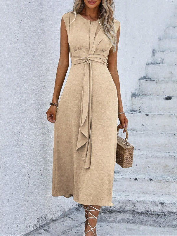 Eva - Sleeveless Belted Dress