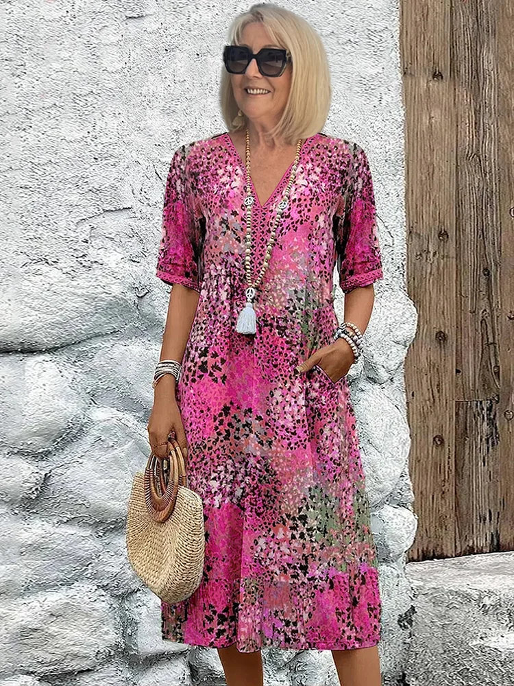 Vibrant Midi Dress ✨👗