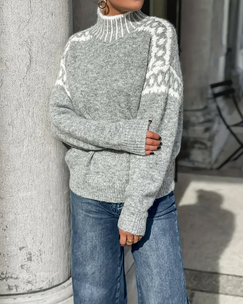 Nordelle ContrastGlow High Neck Jumper