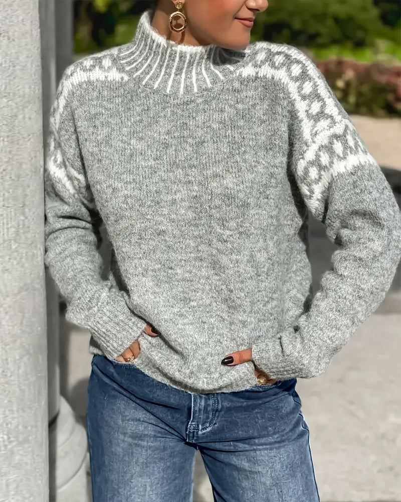 Nordelle ContrastGlow High Neck Jumper