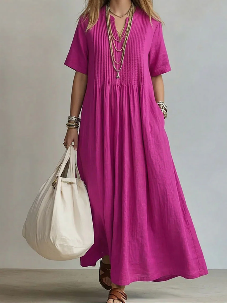 Noor | Elegant Flowing Pleated Dress ✨👗