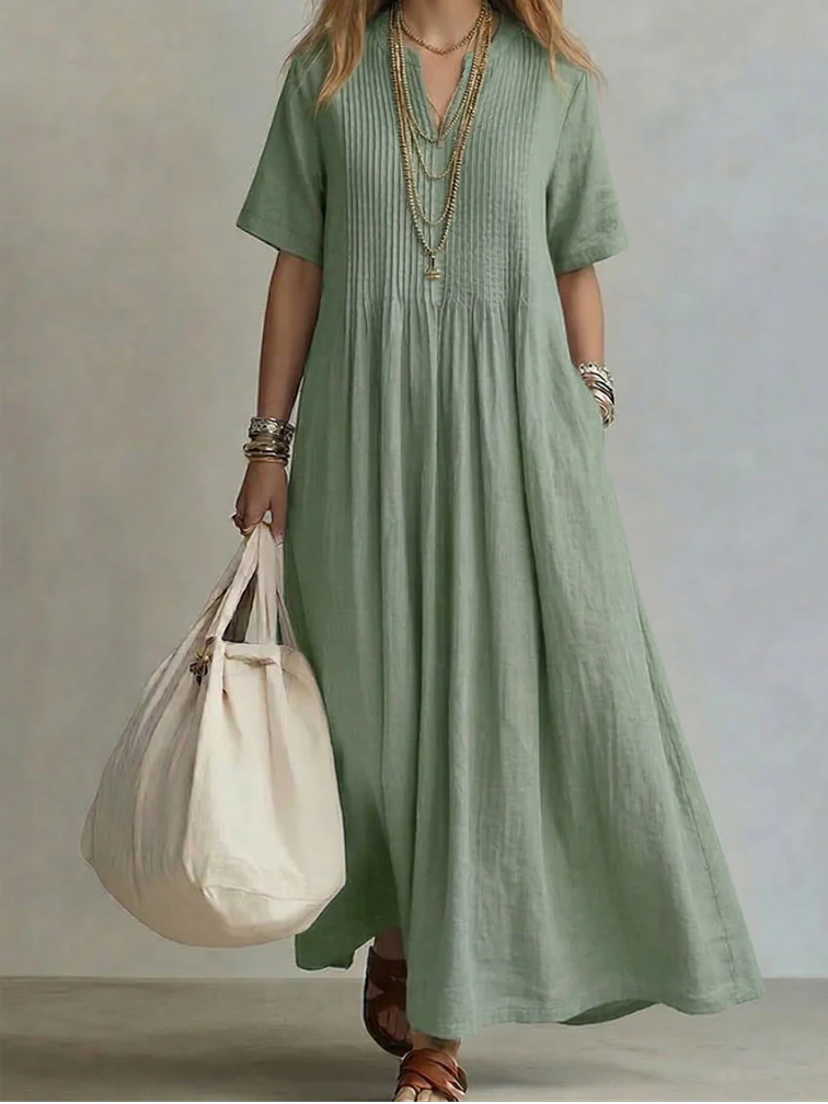 Noor | Elegant Flowing Pleated Dress ✨👗