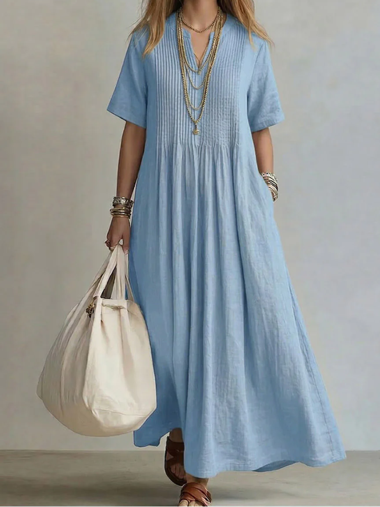 Noor | Elegant Flowing Pleated Dress ✨👗