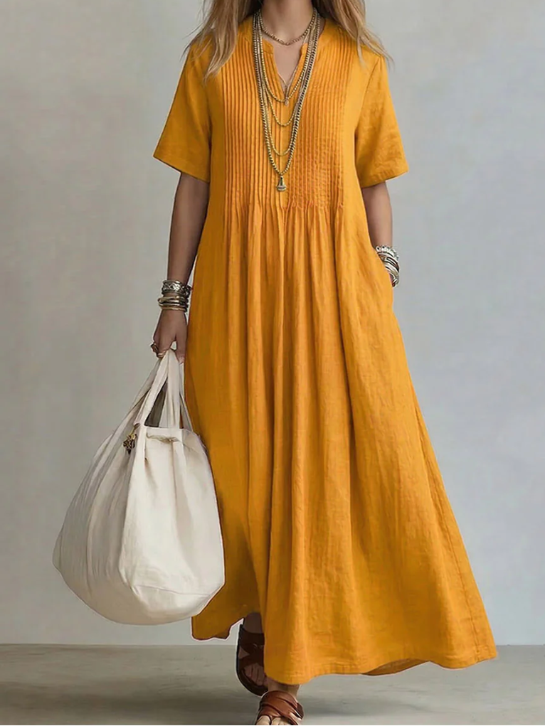 Noor | Elegant Flowing Pleated Dress ✨👗