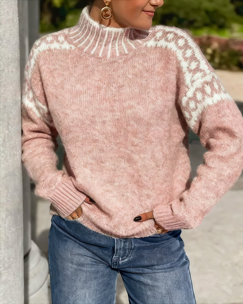 Nordelle ContrastGlow High Neck Jumper