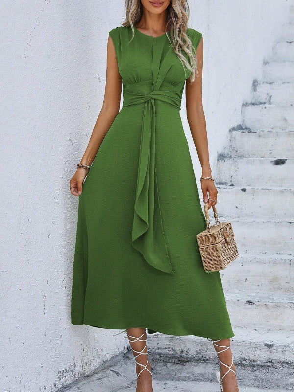 Eva - Sleeveless Belted Dress