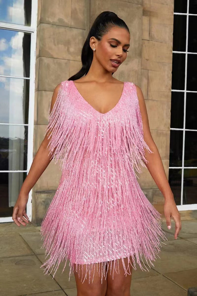Fringe Party Dress