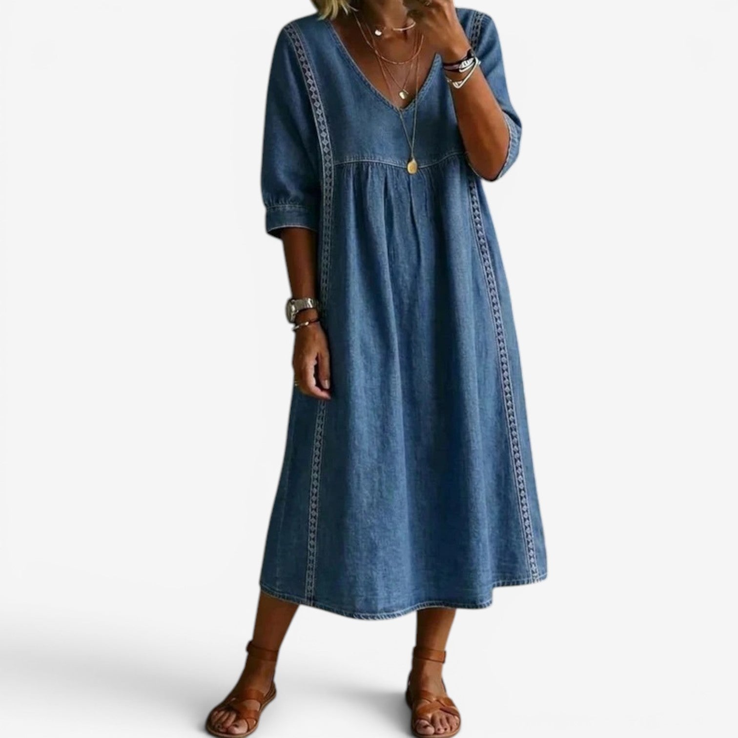 Carolline™ Embroidered Summer Dress
