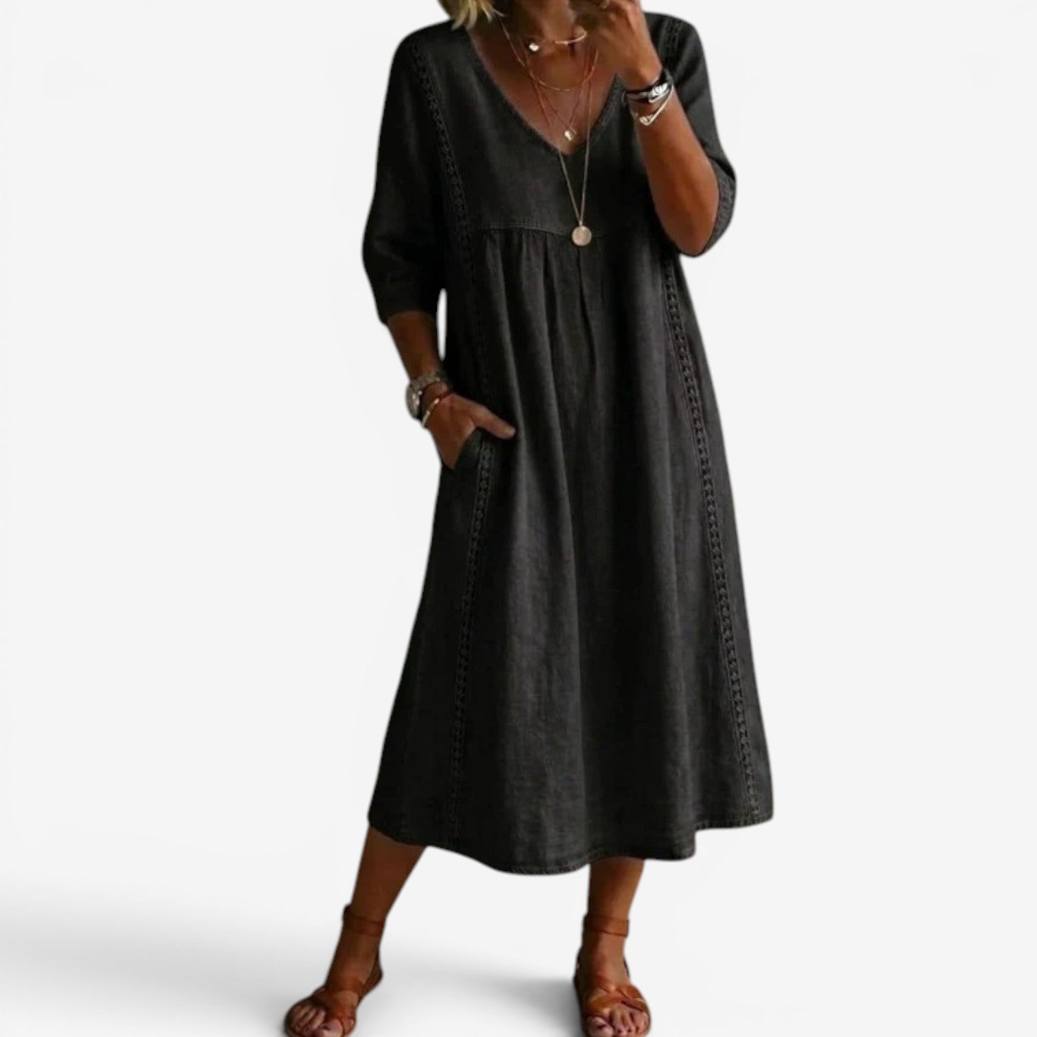 Carolline™ Embroidered Summer Dress