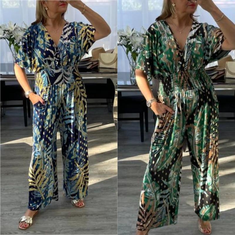 “Leafessa Curve – Leaf Print Plus Size Summer Bodysuit.”