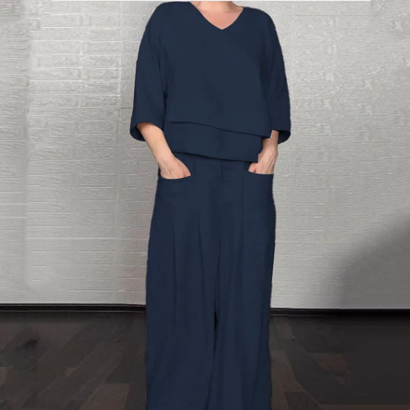 “ClaraPure FlowSet Minimalist Oversized Two-Piece Set”