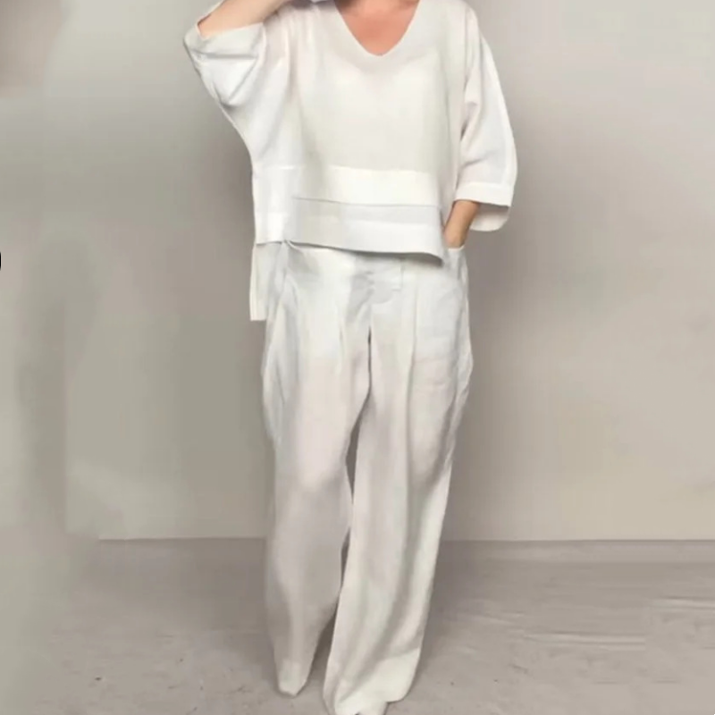 “ClaraPure FlowSet Minimalist Oversized Two-Piece Set”