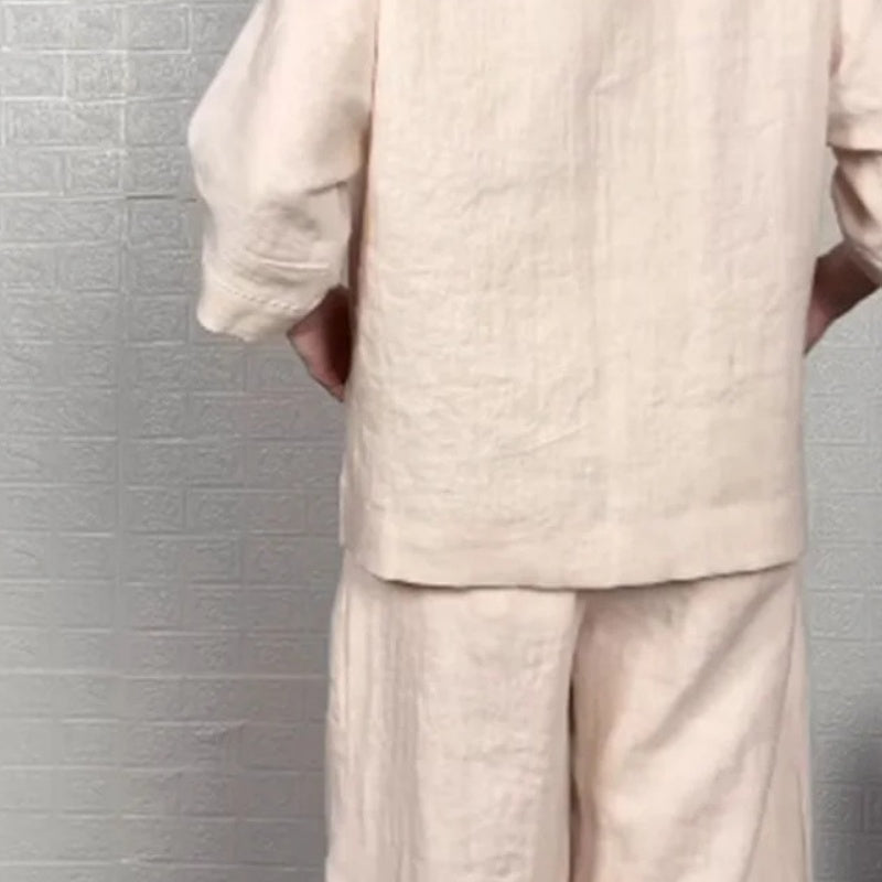 “ClaraPure FlowSet Minimalist Oversized Two-Piece Set”