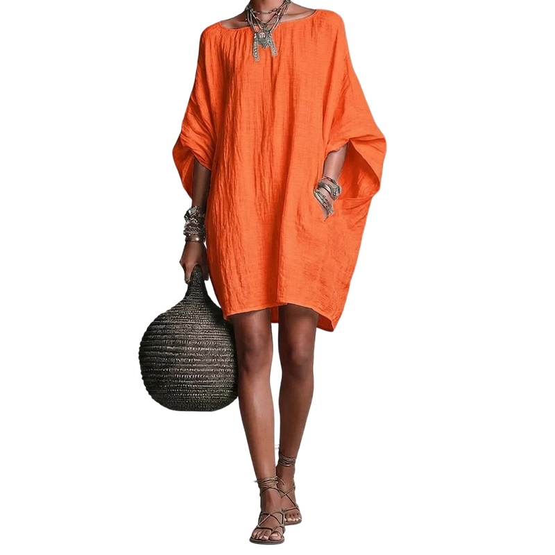 🔥 Women's Oversized Batwing Sleeve Dress