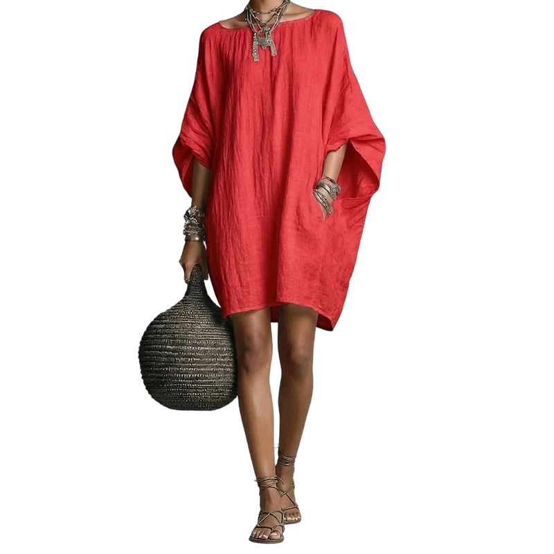 🔥 Women's Oversized Batwing Sleeve Dress
