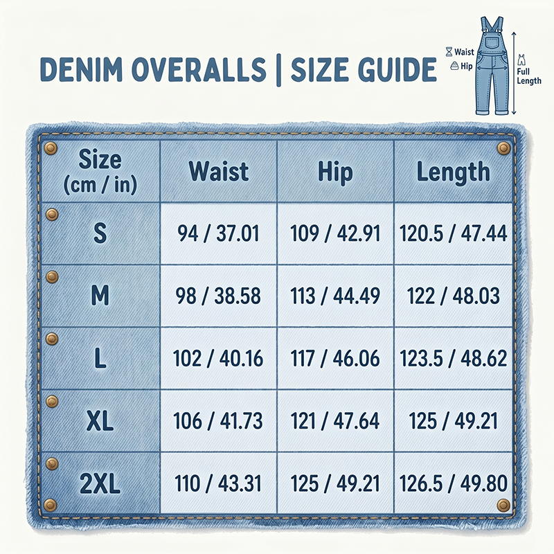 Women’s Casual Loose-Fit Denim Overalls with Pockets